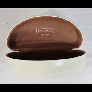 White Coach sunglasses case